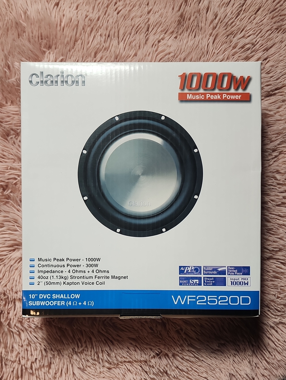 NEW Clarion WF2520D 10" Shallow Mount Car Subwoofer